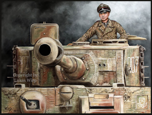 Waffen SS Poster Bilder Gemälde Panzer Ritterkreuz