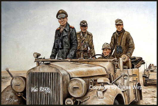 Bilder, Afrika Korps, Rommel, Kunst, KFZ