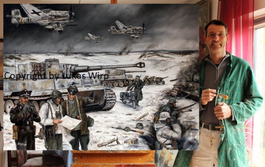 Maler, Bilder, Poster, Militär, Panzer, 2. Weltkrieg , Lukas Wirp