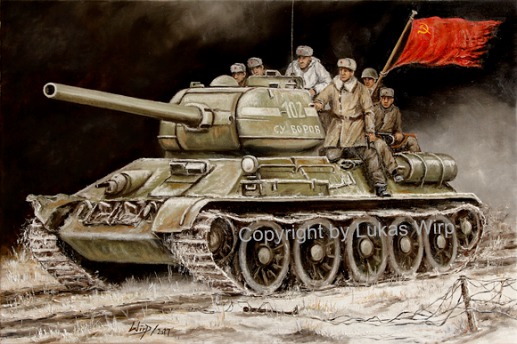 Russian, tank, picture, World War 2, Lukas Wirp