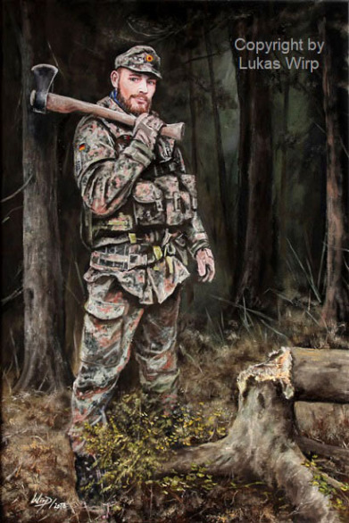 Soldat, Jäger, Übung, Gefecht, Bilder, Portrait