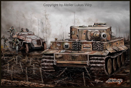 Panzer Bilder / Tiger I von Ritterkreuzträger Otto Carius an der Ostfront