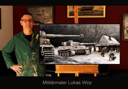 Tiger Panzer Bilder von Militärmaler Lukas Wirp