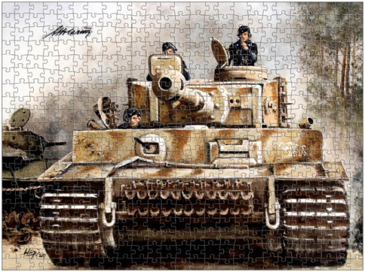 Puzzle Panzer Motiv Tiger 1