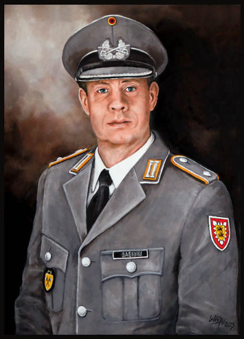 Portraitgemälde eines Leutnant der Bundeswehr