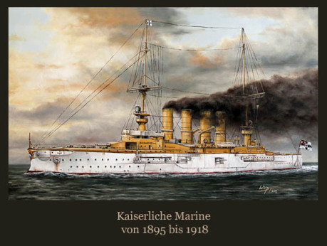 Marine Gemälde 1. Weltkrieg