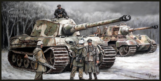 Tiger Panzer der Waffen SS an der Westfront