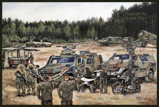 Panzergrenadiere im Manöver