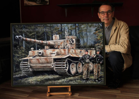 Gemälde Panzer 2. Weltkrieg