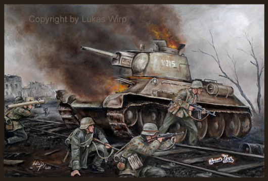 Gefechts Bilder der Waffen SS Division Wiking