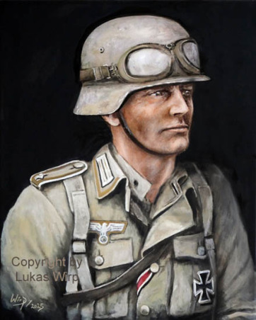 Feldwebel mit Stahlhelm und EK1 EK2