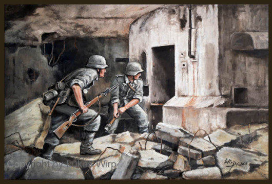 Gemälde - Kampf um Sewastopol 1942
