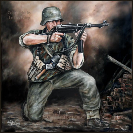 Waffen SS Soldat Normandie 1944 - Bilder