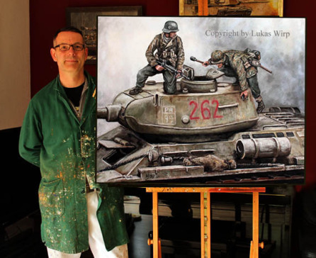 Gemälde von Militärmaler Lukas Wirp